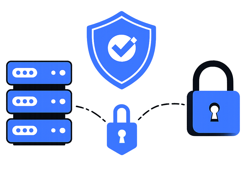 Safe and secure proxies graphic.